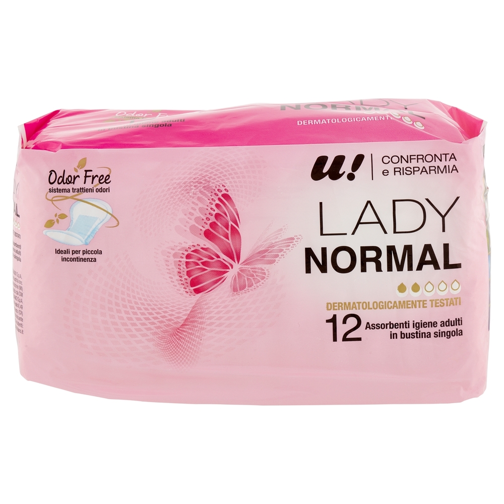 12 Assorbenti Lady Normal U! Confronta e Risparmia
